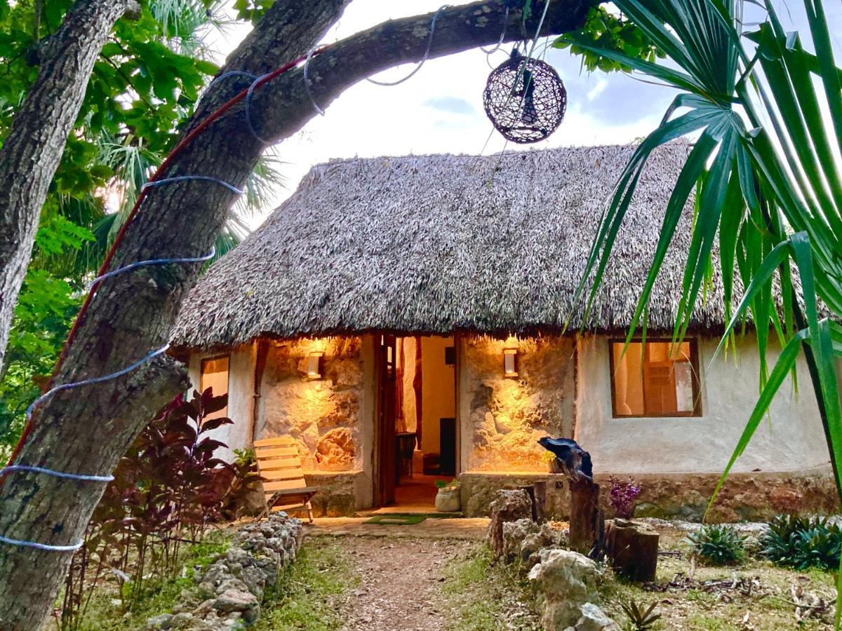 Encantadora Villa Maya Tradicional En Rancho Agroecologico Tzucaceb Kültér fotó