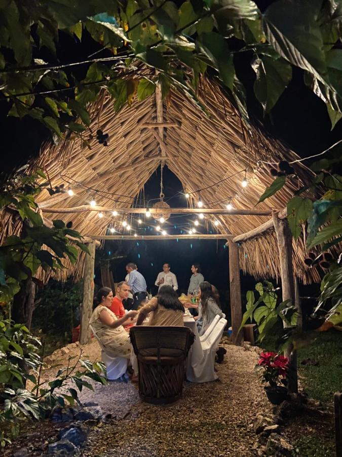 Encantadora Villa Maya Tradicional En Rancho Agroecologico Tzucaceb Kültér fotó