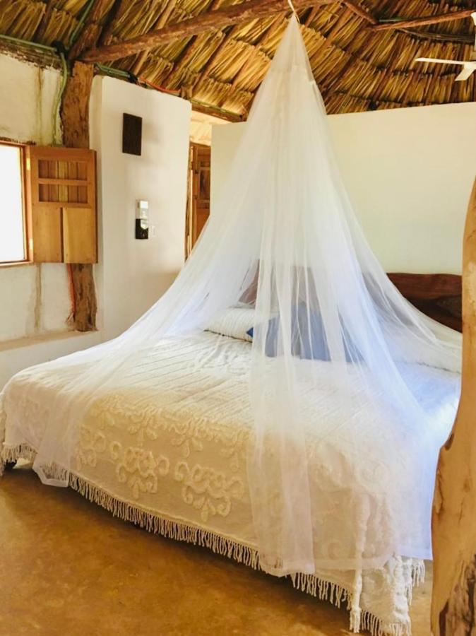 Encantadora Villa Maya Tradicional En Rancho Agroecologico Tzucaceb Kültér fotó