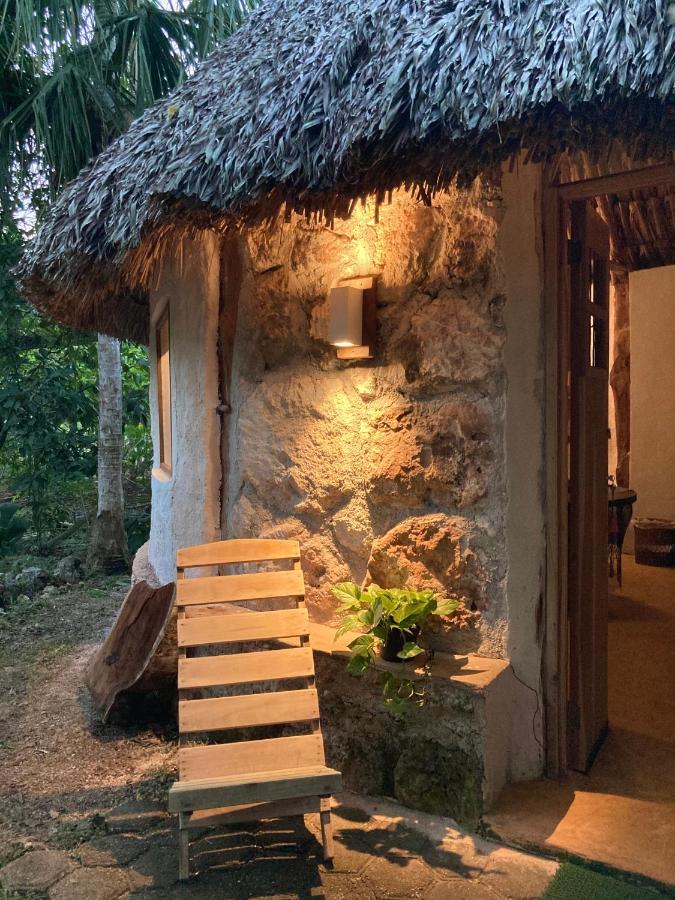 Encantadora Villa Maya Tradicional En Rancho Agroecologico Tzucaceb Kültér fotó